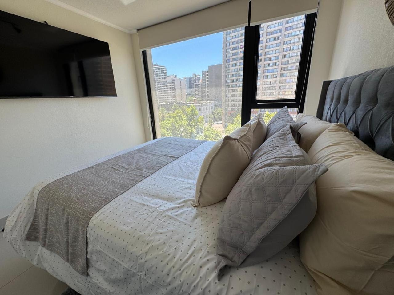 Apartamento Hom I Luminoso Y Comodo Depto 1d1b 3 Pax Stgo *